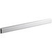 A white metal bar with a black handle.