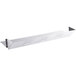 A white metal rectangular evaporator fan cover with holes.