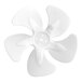 A white plastic condenser or evaporator fan blade for Avantco A Plus APST prep tables and AP reach-in refrigerators.