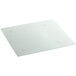 A white square glass plate with dots on the bottom.