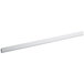 A white rectangular metal tag strip.