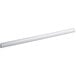 A white metal rod with a hole.