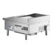 A large stainless steel Cooking Performance Group electric countertop griddle.