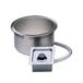 Wells SS10TDU 11 Qt. Round Drop-In Soup Well with Drain - Top Mount, Thermostatic Control, 208/240V