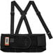 A black Ergodyne ProFlex back support belt with orange straps.