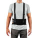 A man wearing an Ergodyne ProFlex elastic back brace.