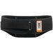 A black Ergodyne ProFlex back support belt with orange and red tags.