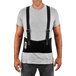 A person wearing an Ergodyne ProFlex back brace.