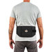 The back of a man wearing an Ergodyne ProFlex 1500 weight lifters style back support belt.