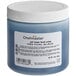 A blue container of Chefmaster Coal Black Gel Food Coloring with a white lid.