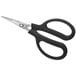 Mercer Culinary Herbs & Shellfish Kitchen Shears with black handles.