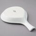 A white Tuxton china fry pan server.