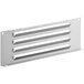 AvaValley white metal front grille with slots.