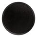 A black round Carlisle Griptite non-skid fiberglass tray.