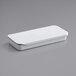 A white rectangular tin with a slide top.