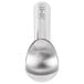 A silver Zeroll ice cream scoop with a handle.