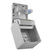 A white electronic Kimberly-Clark Professional ICON paper towel dispenser with a silver mosaic faceplate.