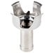A silver Robot Coupe bell cover with a black handle.