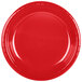 Creative Converting 28103131B 10 inch Classic Red Plastic Plate - 600/Case