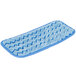 A blue and white Rubbermaid HYGEN microfiber wet mop pad.