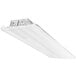 A white rectangular TCP LED high bay light fixture.