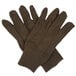 A pair of Cordova brown jersey gloves.