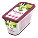 A rectangular container of Les Vergers Boiron Lime 100% Fruit Puree.