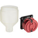 The white plastic main switch assembly and cover for Estella Caffe ECEM1 and ECEM2 coffee machines.