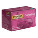 A purple box of Twinings Darjeeling Tea Bags with white text.