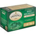 A green Twinings Irish Breakfast Decaffeinated Tea box with white text.