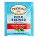 A blue box of Twinings English Classic Cold Brewed Iced Tea Bags.