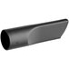 A close-up of a black Lavex crevice tool with a curved tip.