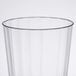 A WNA Comet clear plastic fluted tumbler.