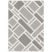 A Joy Carpets rectangular area rug with a grey and white tile pattern on a white background.