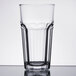 An Anchor Hocking New Orleans clear glass with a rim.