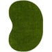 A green Joy Carpets Kid Essentials oval area rug.