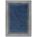 A Joy Carpets Kid Essentials Marine area rug with a blue and gray rectangle border.