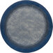 A round blue and grey Joy Carpets area rug.