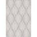 A close-up of a Joy Carpets Morning Fog area rug with a grey and white pattern.
