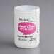 A white container of Add A Scoop Women's Blend supplement with a pink label.
