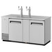 Turbo Air TBD-3SD (2) Double Tap Kegerator Beer Dispenser - Stainless Steel, (3) 1/2 Keg Capacity