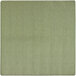 A close-up of a square sage green Joy Carpets area rug.
