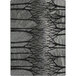 A Joy Carpets rectangular area rug in fog with black and gray trees.