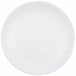 A Cal-Mil Sedona white melamine plate with a textured pattern.