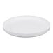 A white Cal-Mil melamine plate with a low rim.
