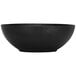 A black bowl with a textured surface.