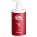 A white Noble Eco Natura shampoo bottle with a red label featuring red leaves.
