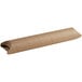A long brown rectangular cardboard tube with curved ends.