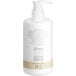 A white bottle of Novo Essentials Hotel and Motel Body Wash with a white label and black text.