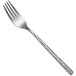 A Sola stainless steel dessert fork with a design pattern on the handle.